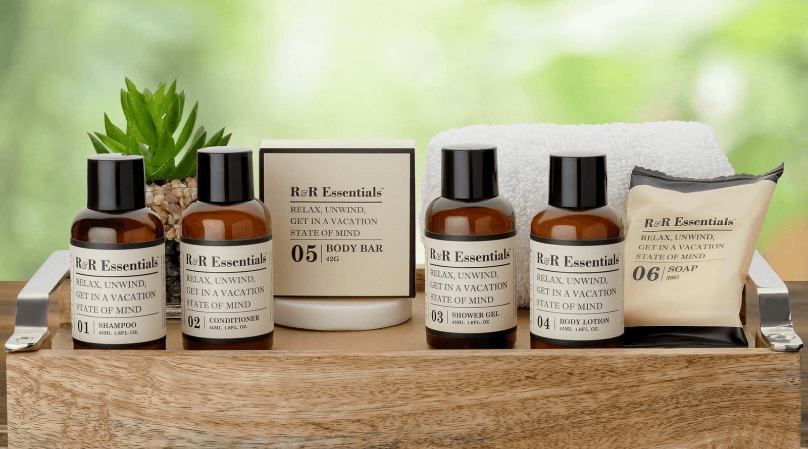 Airbnb toiletries R&R Essentials