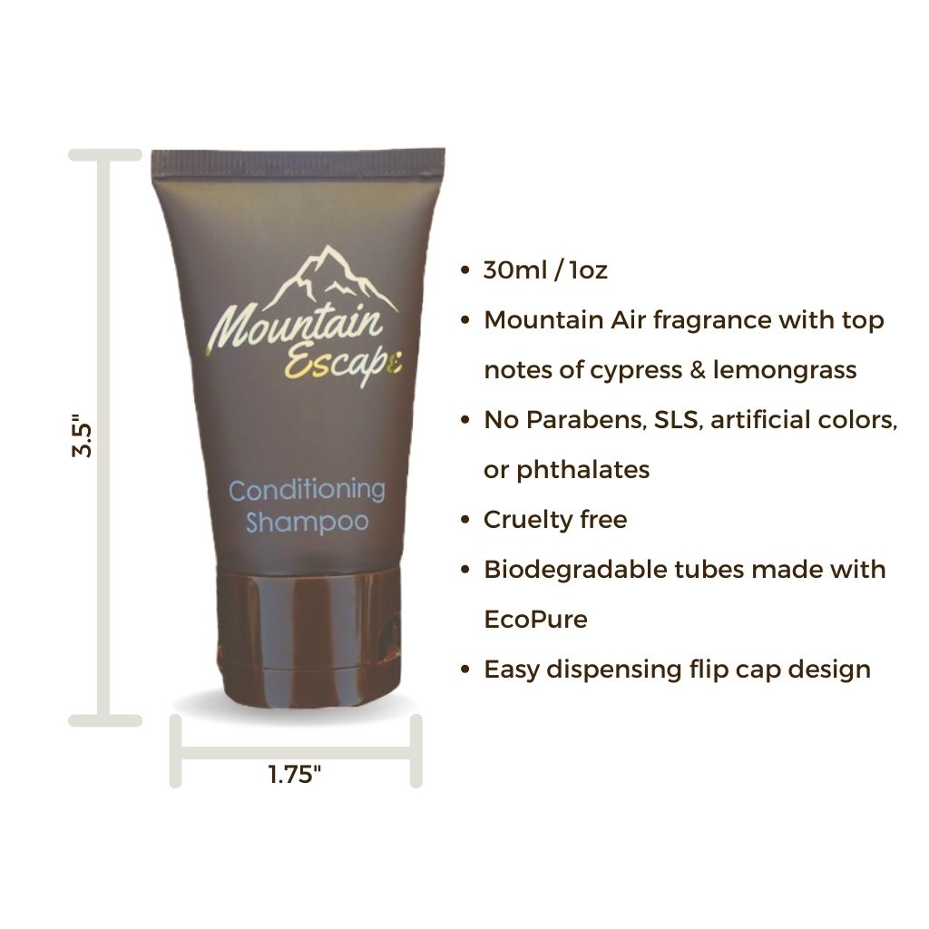 Mountain Escape Travel Size 2-in-1 Conditioning Shampoo, 1 oz (30 ml)
