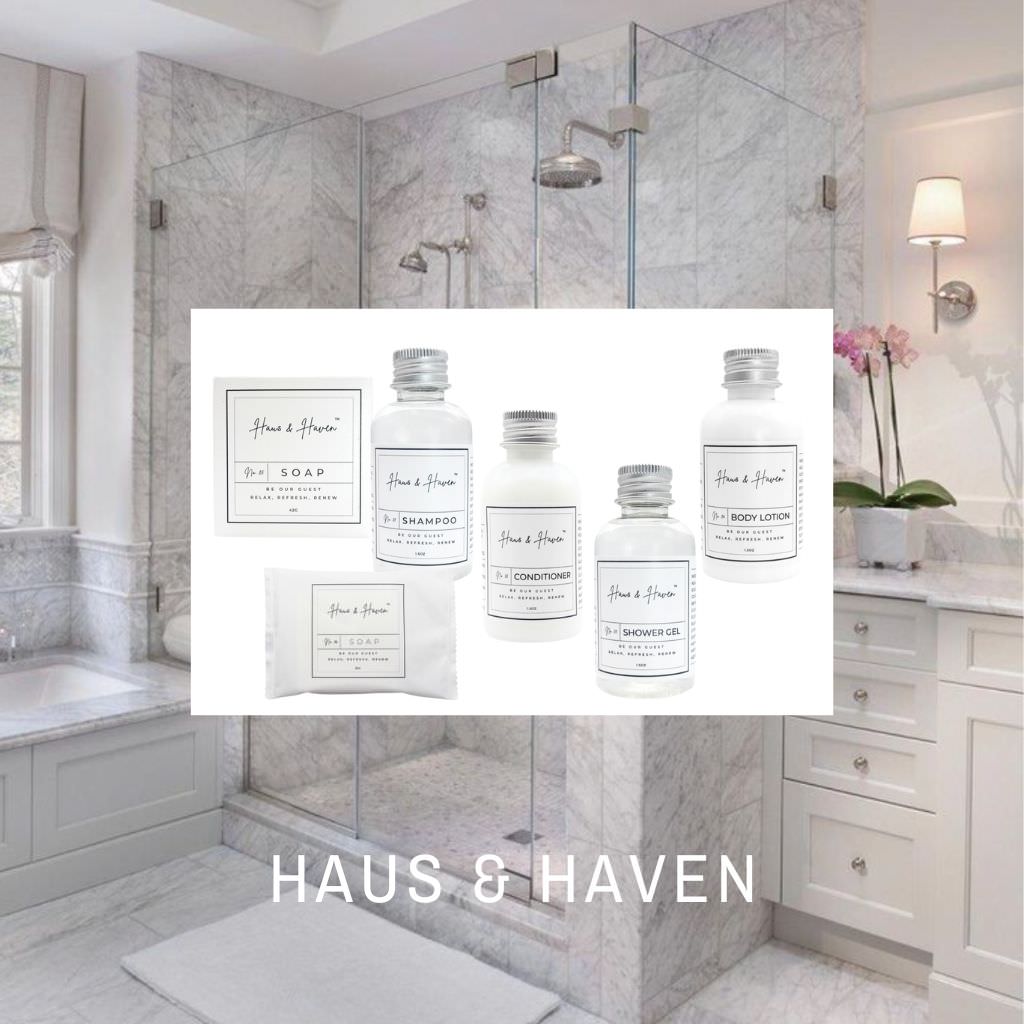 Haus and Haven travel size toiletries collection