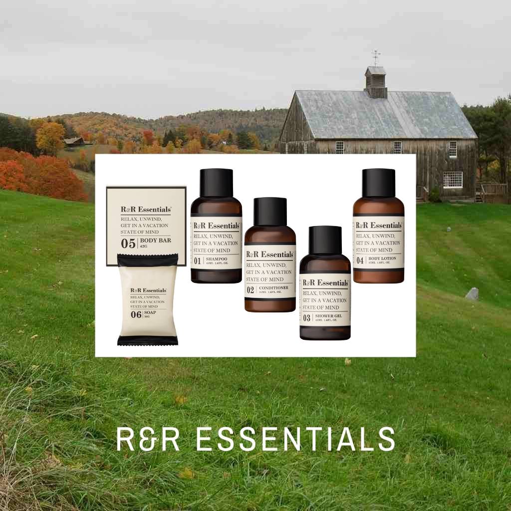 R&R Essentials hotel toiletries amenities collection