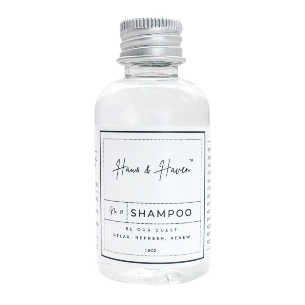 Travel size shampoo by Haus & Haven