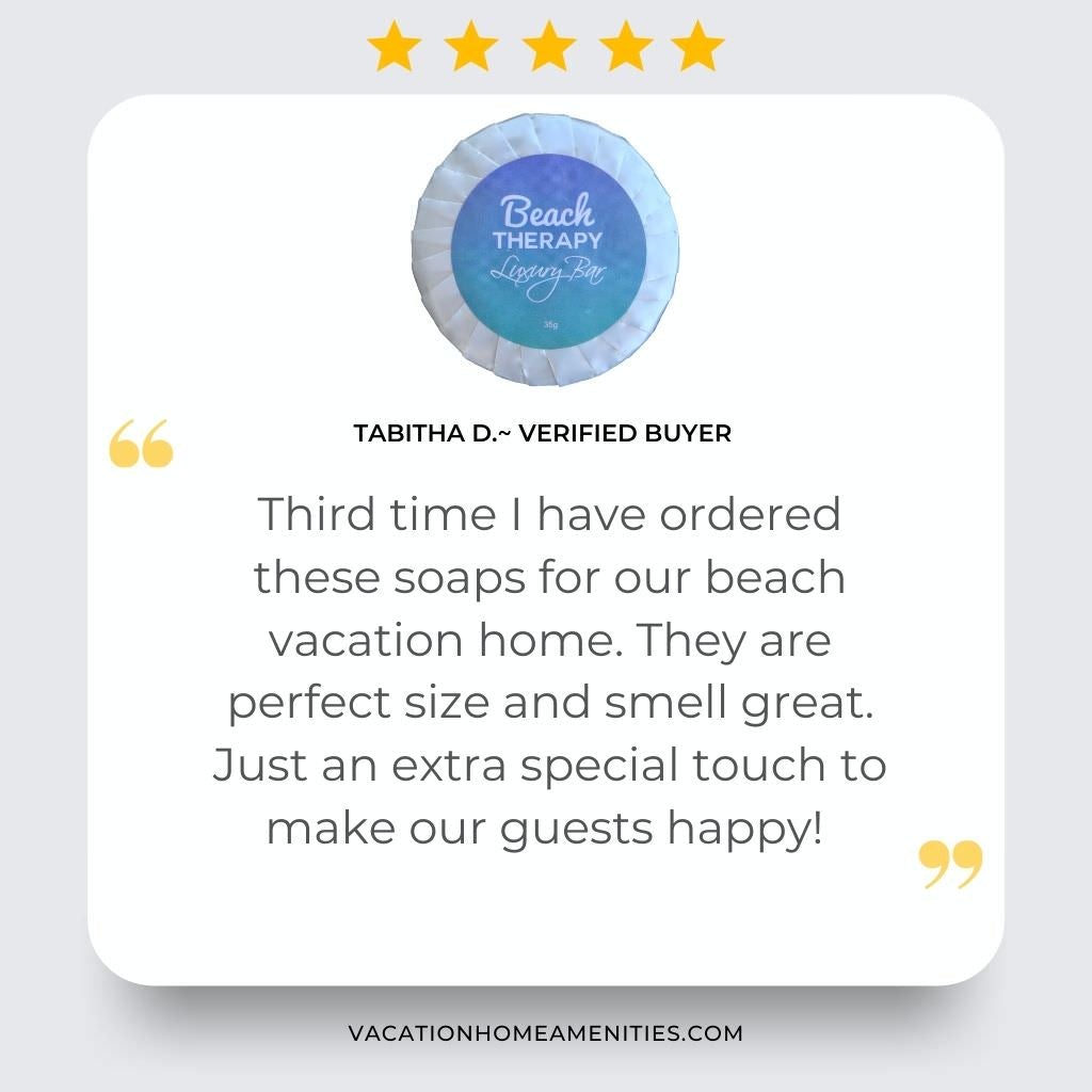 Beach Therapy hotel soap bars