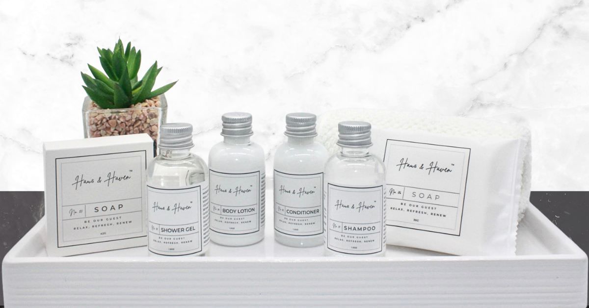 Haus and Haven hotel toiletries collection