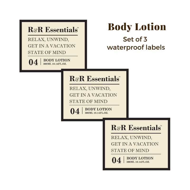 lotion labels