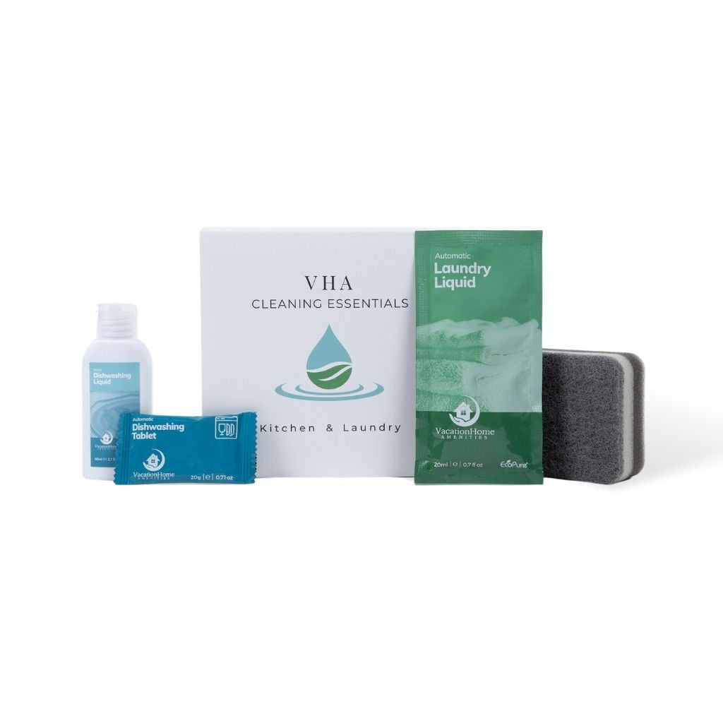 Airbnb essentials kitchen and laundry kit