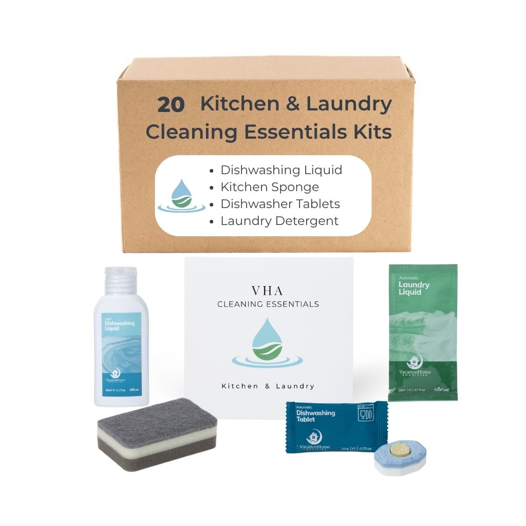 Airbnb essentials kitchen and laundry kit