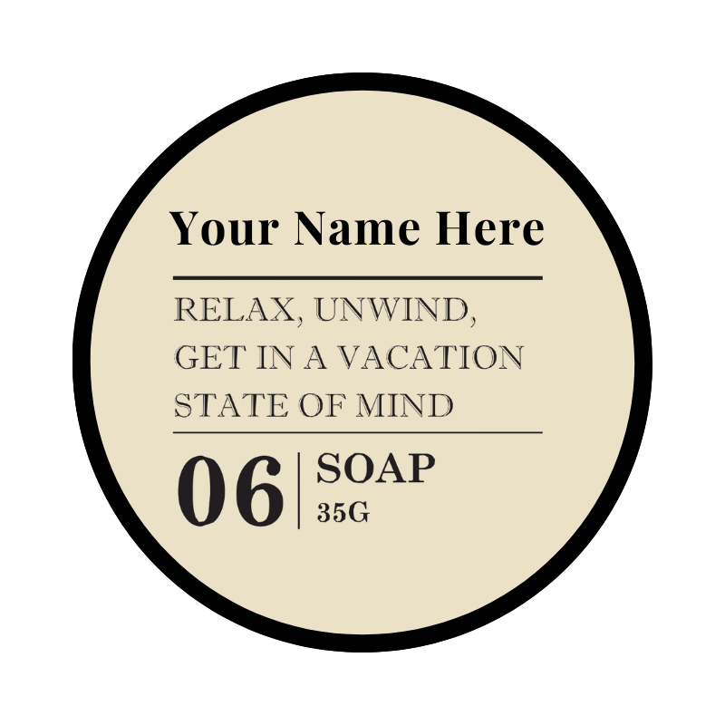 custom soap label 