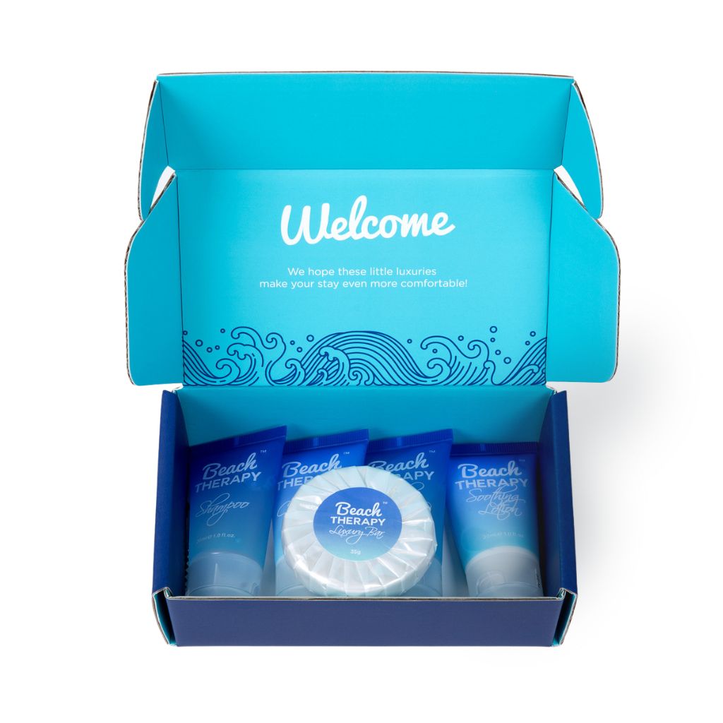 Beach Therapy hotel toiletries kit