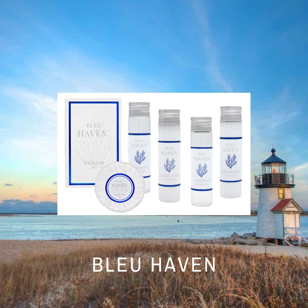 Bleu Haven hotel toiletries collection