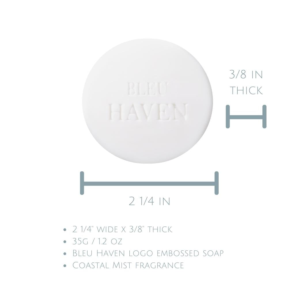 small soap dimensions for Bleu Haven