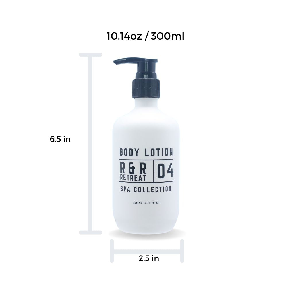 Retreat body lotion size