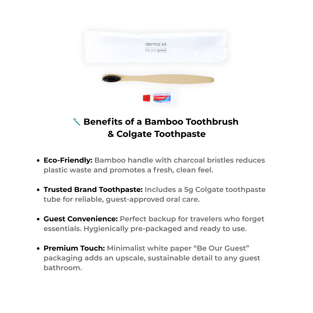 Dental kit with Colgate toothpaste