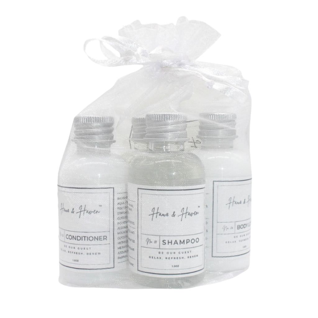 hotel toiletry sets by Haus & Haven