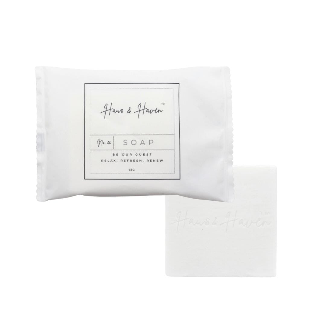 Haus & Haven ~ Plastic Sachet Mini Soap Bars For Guests - Vha™