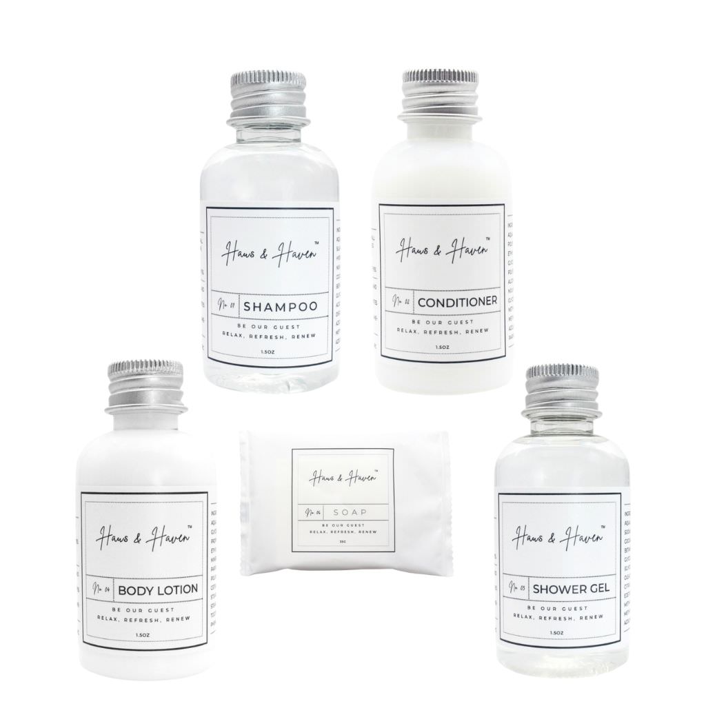 hotel toiletry sets by Haus & Haven