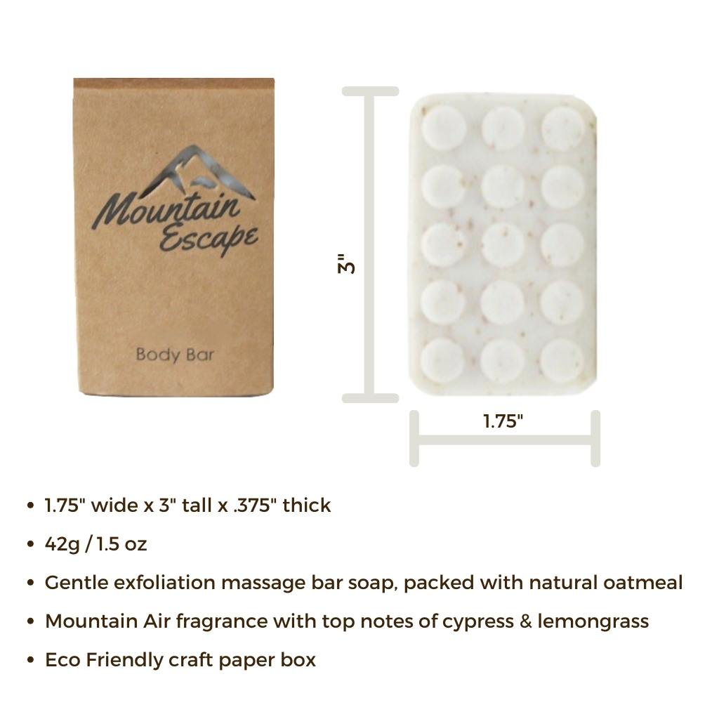 hotel size soap bars by mountain escape