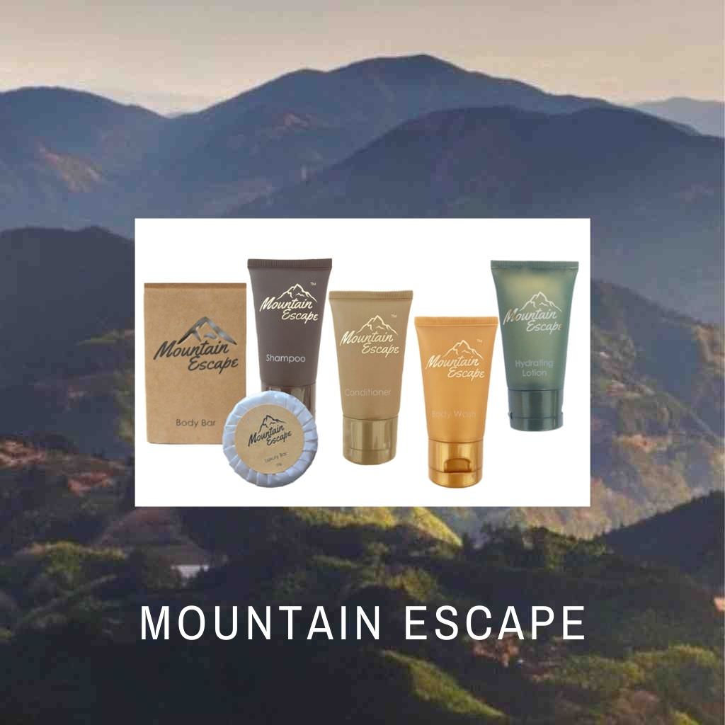 mountain escape hotel toiletries collection