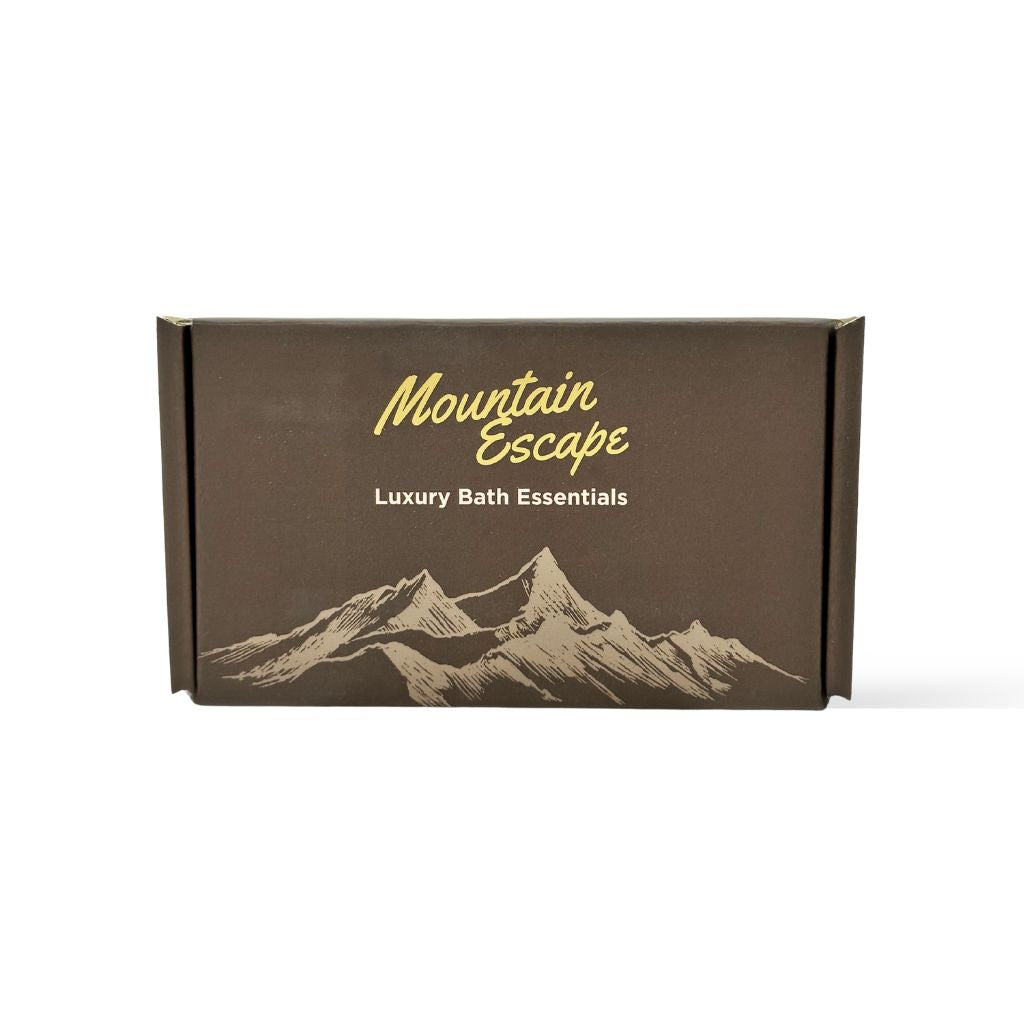 Mountain Escape hotel toiletries boxed kit