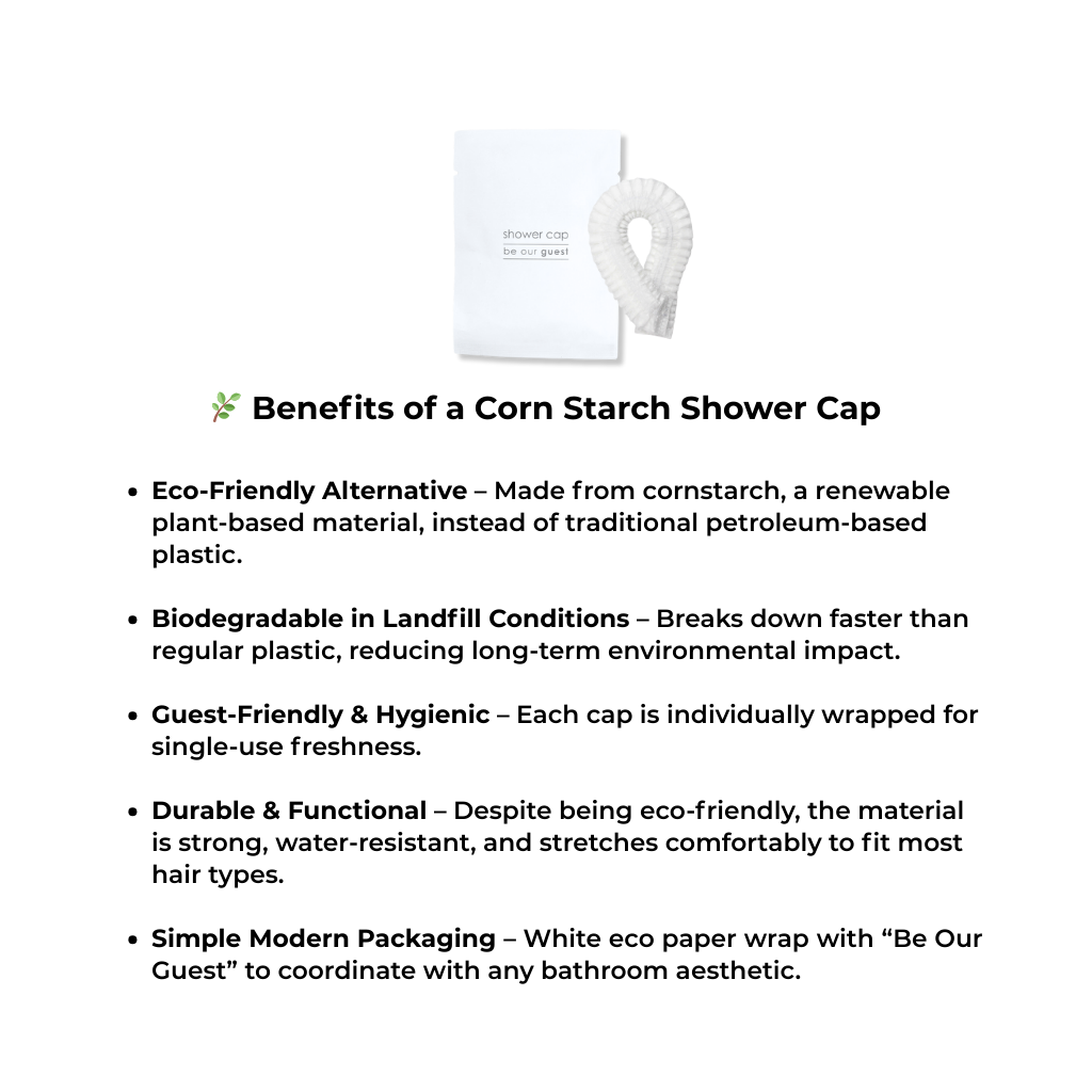 Benefits of a corn starch shower cap