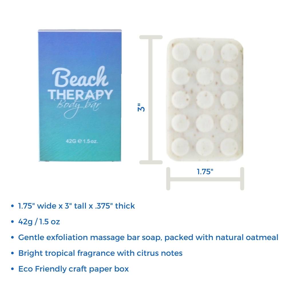 beach therapy hotel bar soap