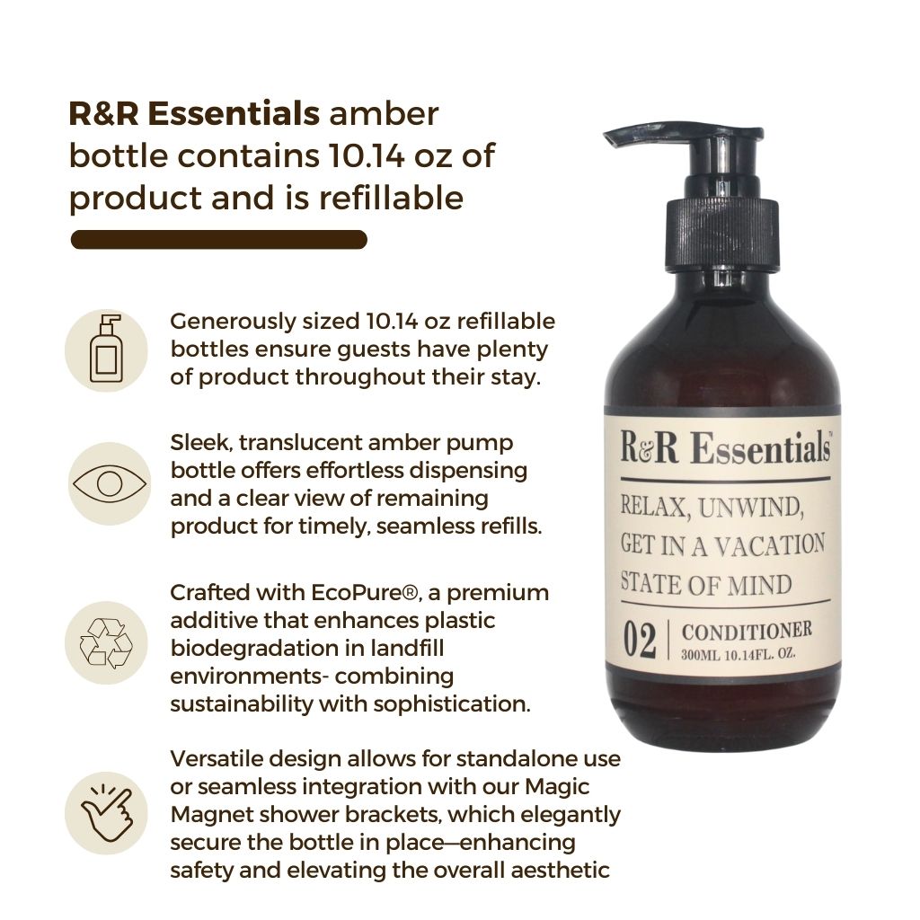 R&R Essentials refillable pump bottle conditioner