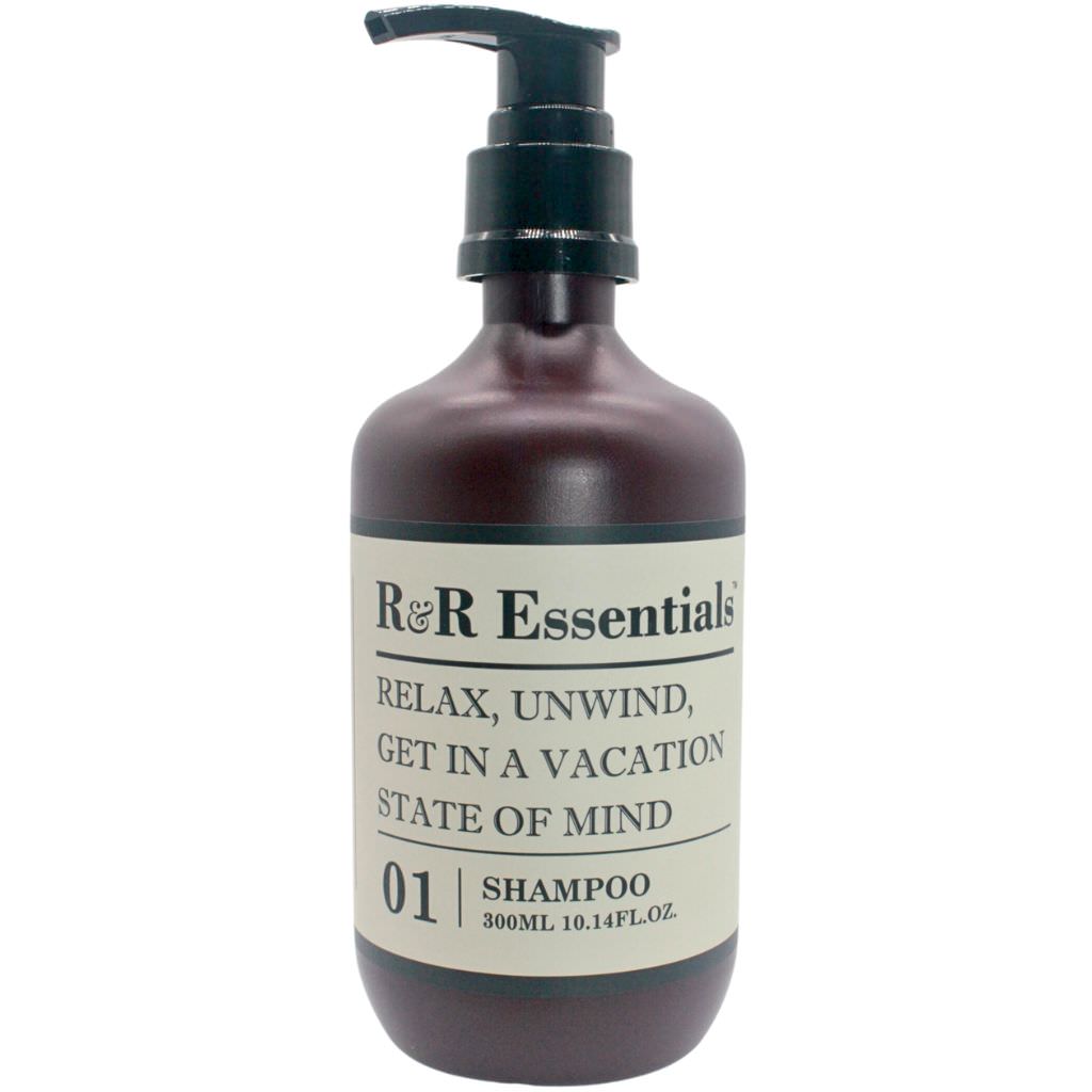 hotel shampoo in locked pump bottle by R&R Essentials