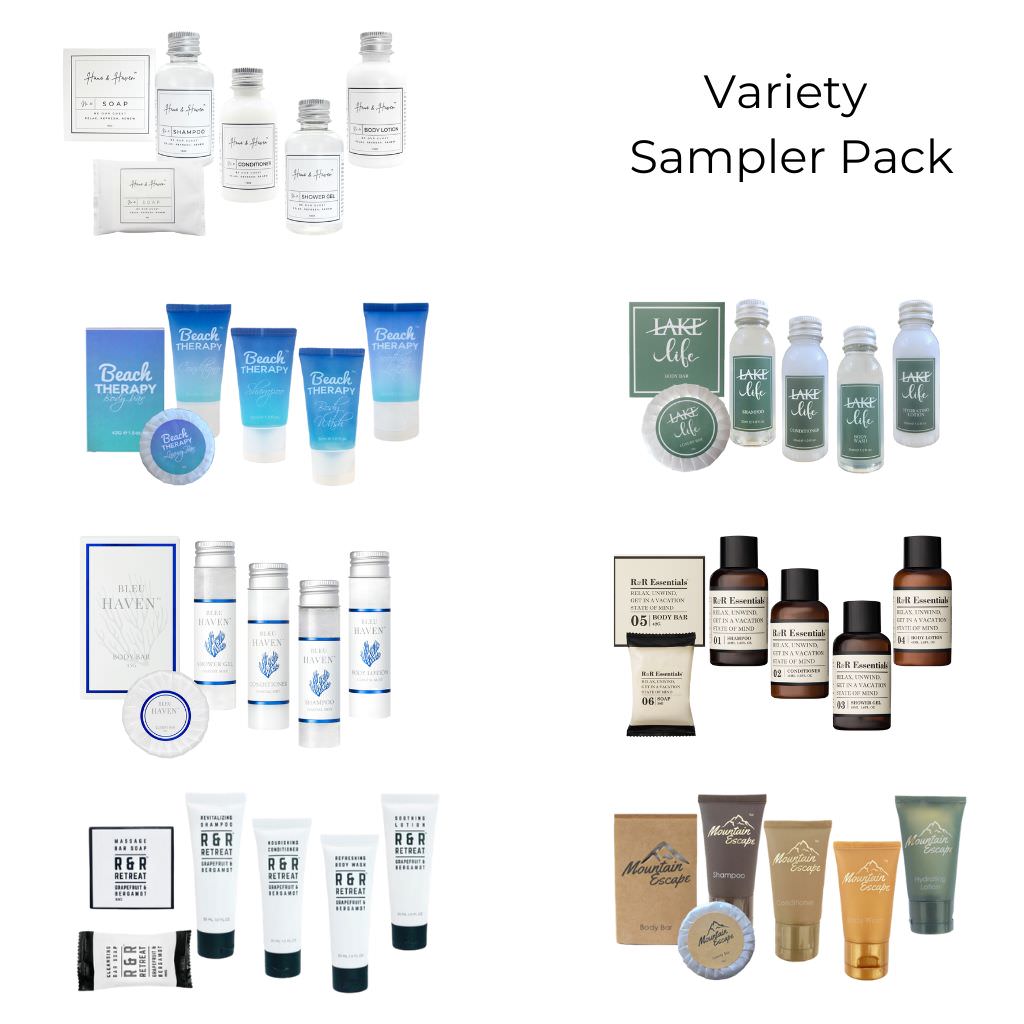 Hotel amenities variety sampler pack