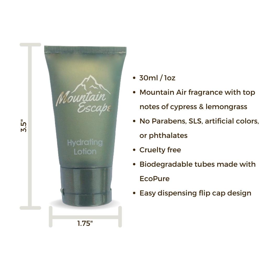 hotel size lotion by mountain escape 1oz
