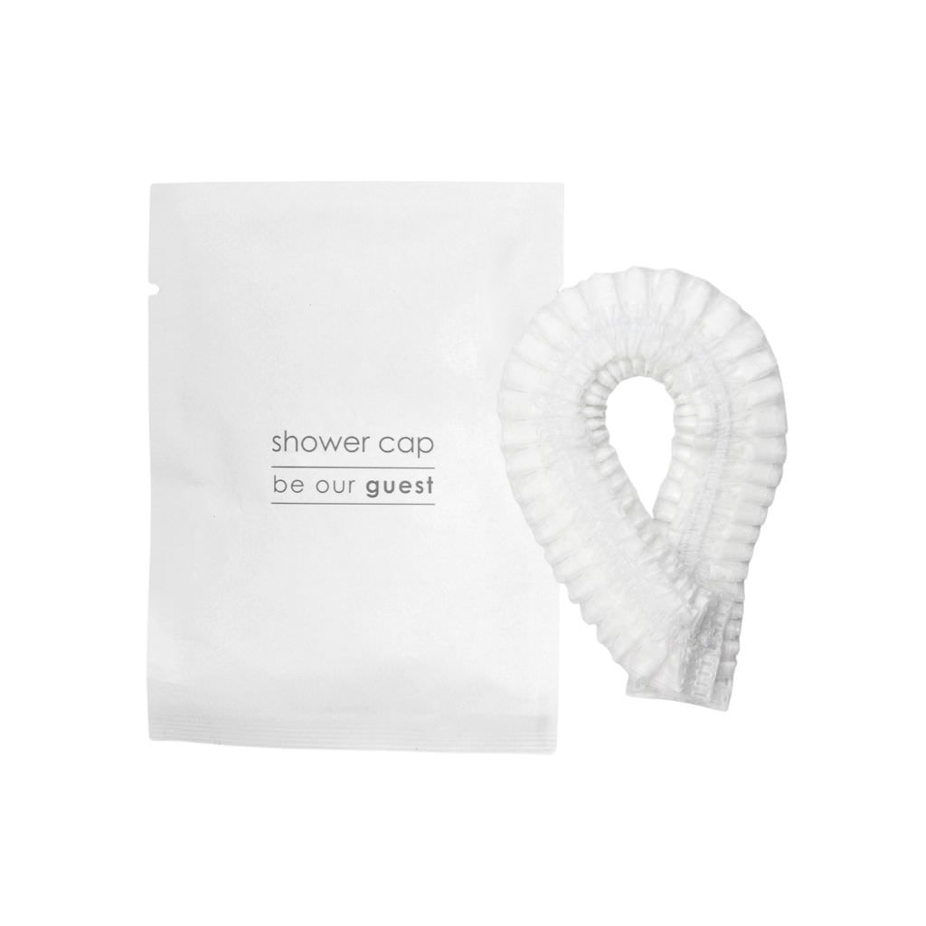 Individually wrapped shower cap