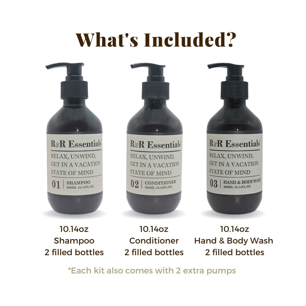 Refillable and Conditioner bottles for BnB's R&R Essentials - VHA™