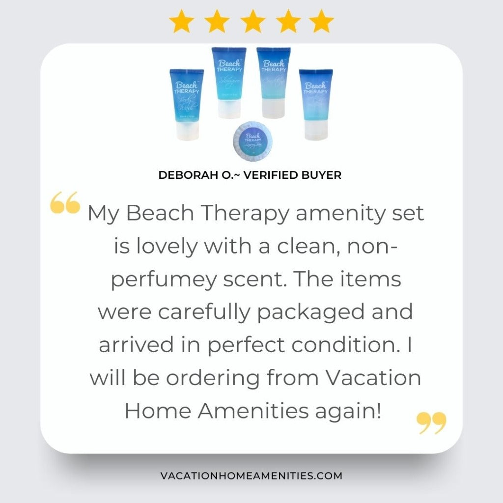 Hotel toiletries and amenities sets Beach therapy
