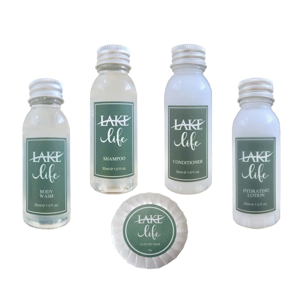 Hotel toiletries sets Lake life
