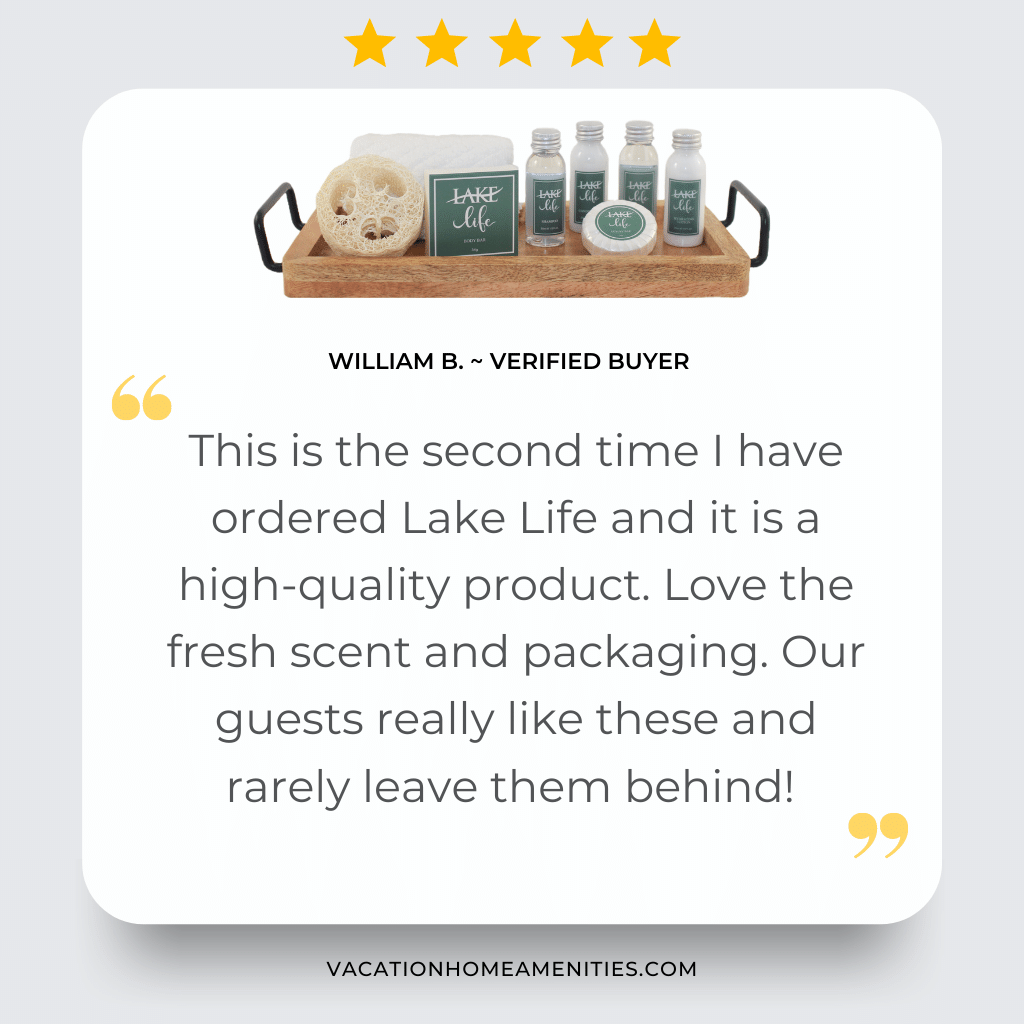 lake life hotel soaps and amenities kit review