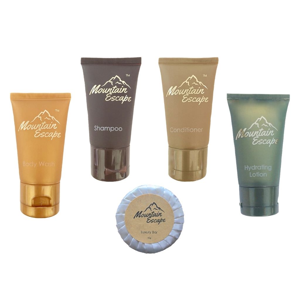 Mountain Escape vacation rental toiletries 