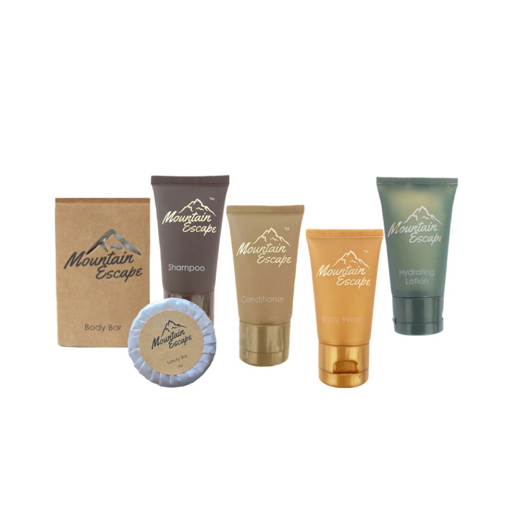 Mountain Escape Toiletries samples