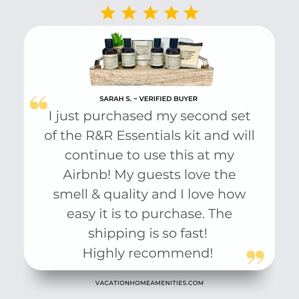 R&R Essentials hotel soaps and amenities kit review
