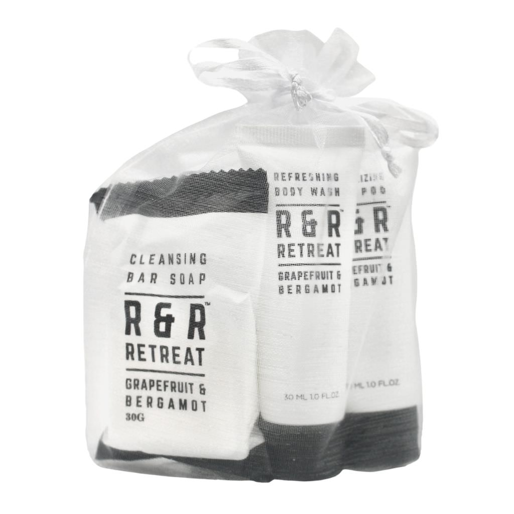 Black and White Toiletry Set Black and White Toiletry Set