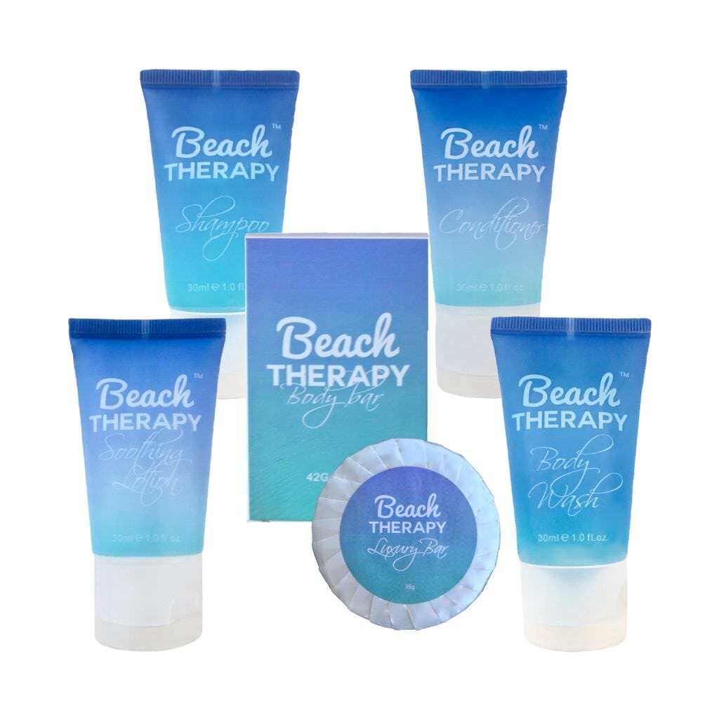 hotel toiletries and soaps bulk pack by beach therapy
