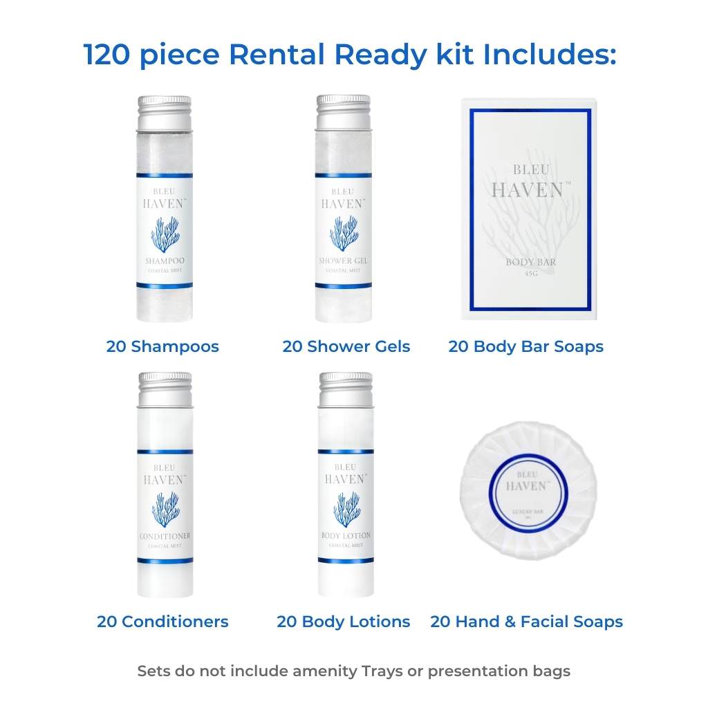 Bleu Haven hotel size toiletries and amenities