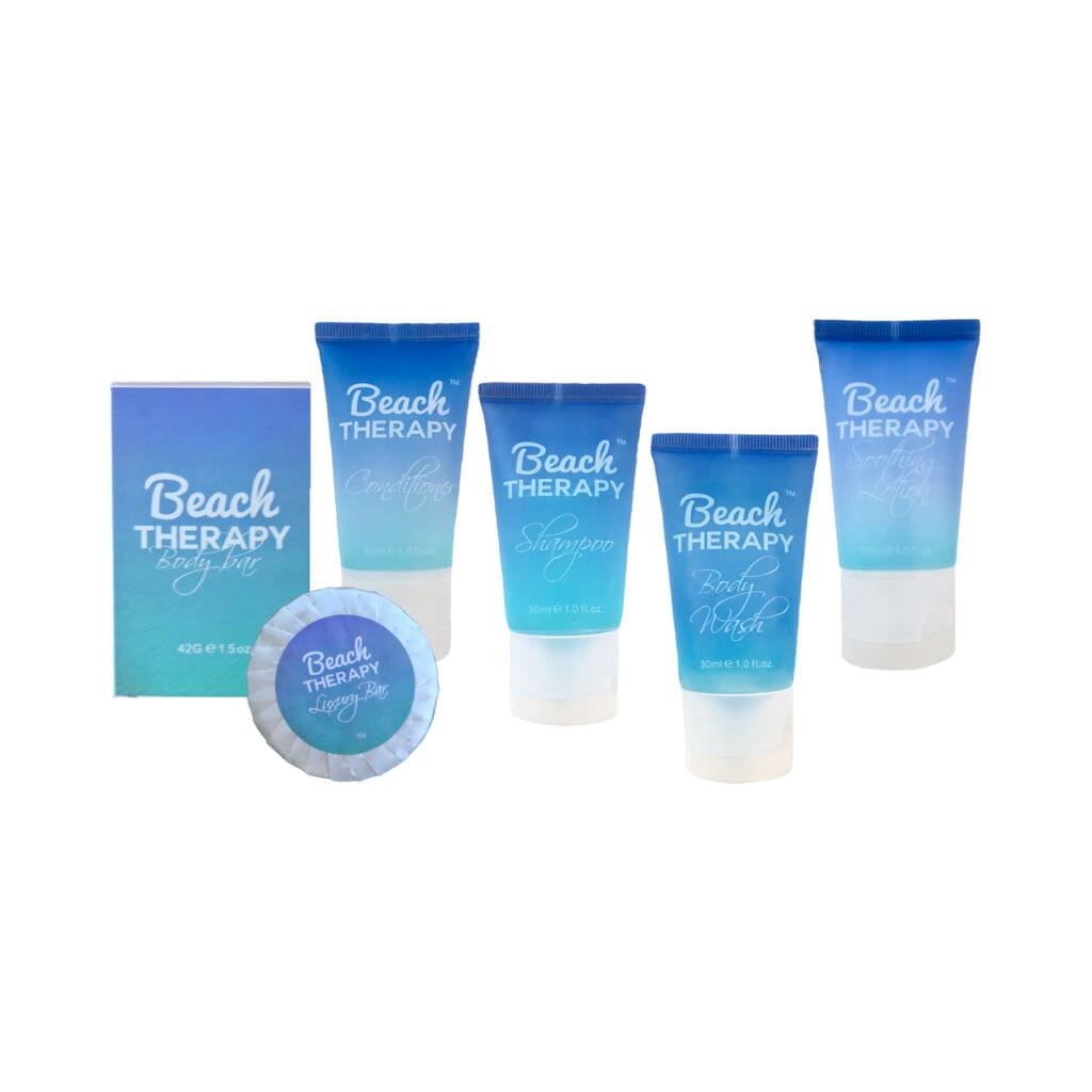 Hotel soaps and amenities kit by Beach Therapy